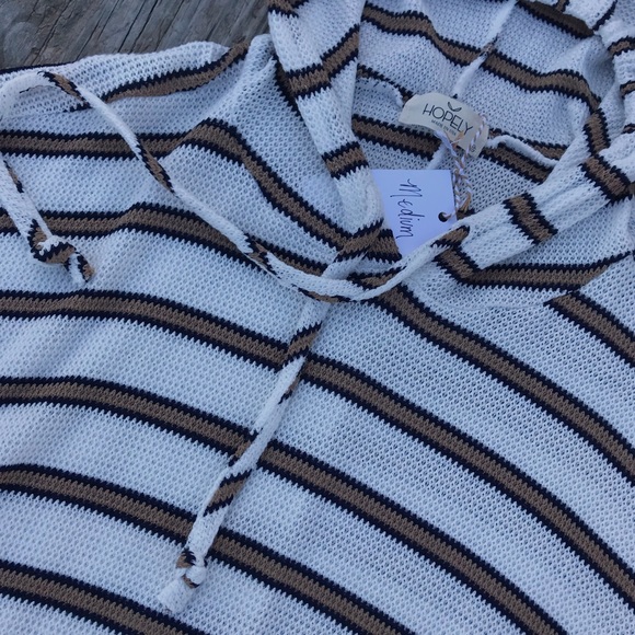 ⚠️LAST 1 - SIZE MED⚠️Hopely Striped Hoodie - Picture 4 of 7